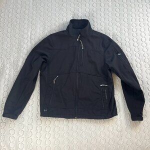 Black Diamond Jacket Men's M Soft Shell Fleece Lined Hiking Winter Fall Black